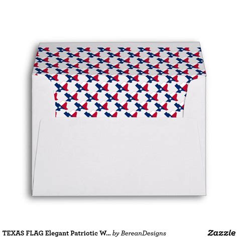 Wedding invitation card envelope template free download. TEXAS FLAG Elegant Patriotic WEDDING Christian Envelope | Zazzle.com in 2020 | Patriotic wedding ...