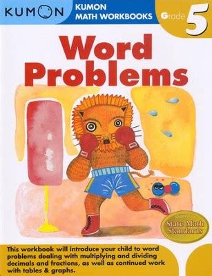 Concepts introduced in small, incremental steps, allowing children to master them without confusion. Kumon Word Problems, Grade 5: 9781934968383 ...