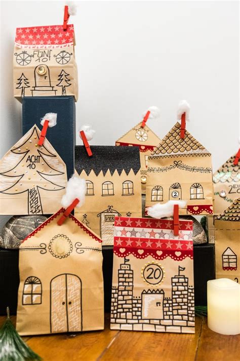 Maybe you would like to learn more about one of these? Adventskalender basteln aus Kraftpapier-Tüten | MrsBerry ...