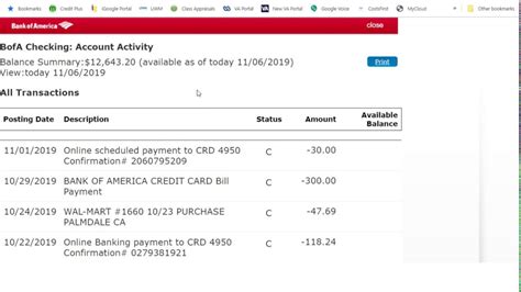 Checking, savings, money market, credit card and overdraft protection accounts. How to create and send a 30 day transaction history ...