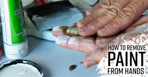 After removing all the paint from the fabric, pretreat the area with a paste of oxyclean and wash the fabric in your washing machine in warm water with a. How to Remove Paint from Hands - Simple Green