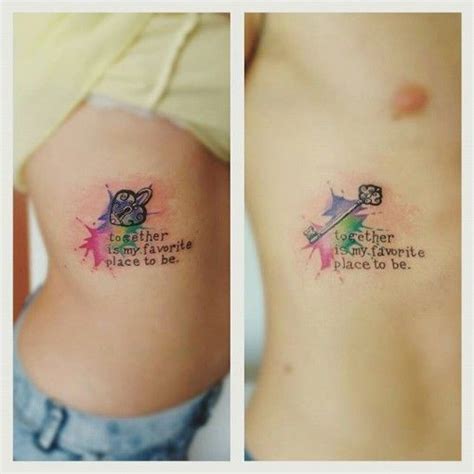 The key to solving a problem in life. Unique Couple Tattoos Designs | Diseños de tatuaje para ...