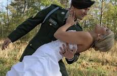 wedding army military interracial