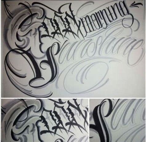 From cool tattoo fonts for men, pretty feminine tattoo fonts for women to roman numerals and cursive scripts. Chicano Letters | Graffiti lettering, Hand lettering ...