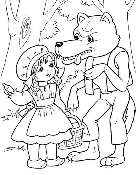 Short stories for kids coloring book. Little Red Riding Hood Coloring Pages | Coloring pages ...