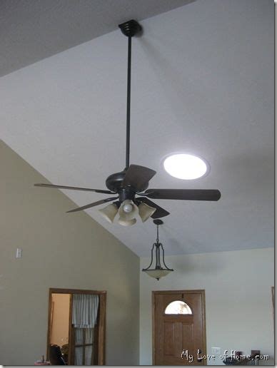(and then i painted this black fan too.) i've gotten a few questions about that process so here's a few answers:would i recommend doing… we finally got around to putting up the ceiling fan in my son's room, just in time for that heat wave thing. Spray painted ceiling fan with darker blades (With images ...