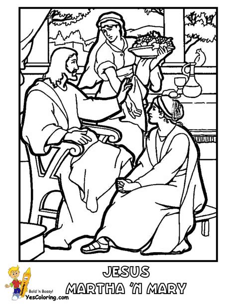 Click the jesus visits mary and martha coloring pages to view printable version or color it online compatible with ipad and android tablets. Bible Coloring Jesus, Martha and Mary | arts and crafts ...