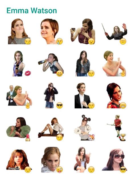 Fee watson viral telegram fee watson full new 2021. Emma Watson Sticker Pack - Telegram Stickers Hub | Emma ...