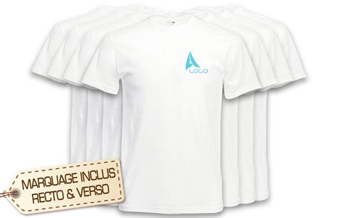 Tee shirt personnalisés publicitaire avec logo entreprise, association, club et cadeau.pas de quantité minimum. Lot de tee-shirt personnalisable pas cher impression ...