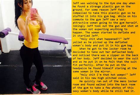I want to have some fun again if that's understandable. Lily's TG Captions: Costume gun at the gym