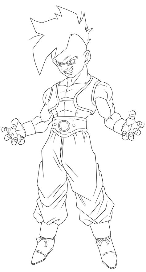 After intense training has now become lean, stronger, and faster in how he battles. Lineart 024 - Uub 001 by VICDBZ on DeviantArt