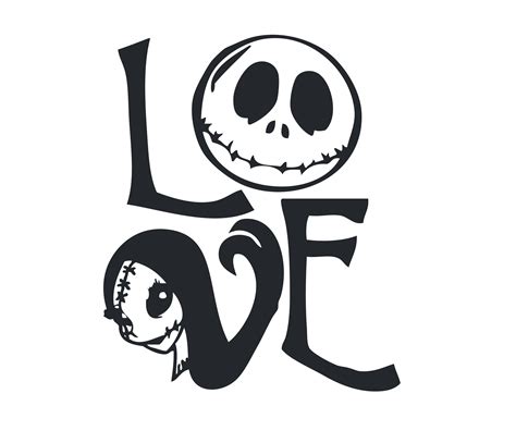 Original file ‎(svg file, nominally 91 × 85 pixels, file size: Nightmare before Christmas svg jack and sally loveJack | Etsy