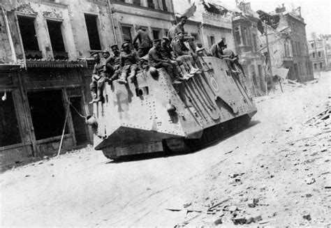 There some details left like no tracks on. Sturmpanzerwagen A7V