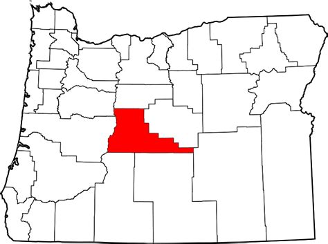 Map of Oregon highlighting Deschutes County - List of counties in Oregon - Wikipedia | Oregon ...