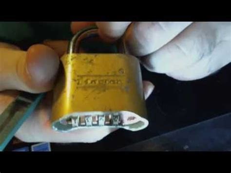 Check spelling or type a new query. How to lock pick a 4-digit master lock - YouTube | Lock, Master, Paper clip