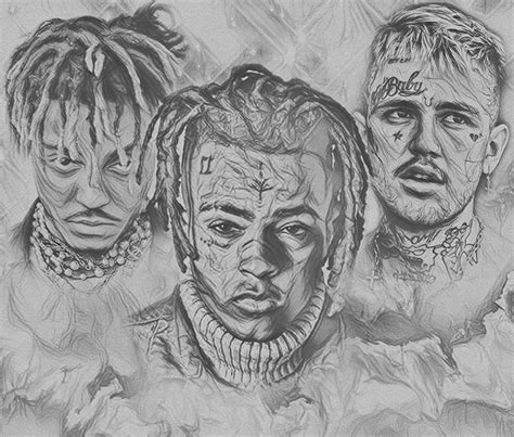This project contains a collection of juice wrld artwork. juice wrld💔🕊 | Rapper art, Drawings, Sketches
