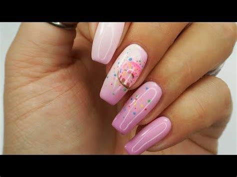 See here i put 24 donuts in one tray because of fryer fits. Donut nails art Tutorial step by step | Paznokcie, Sztuka ...