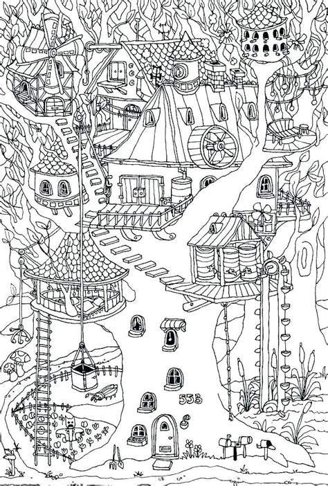 The tree house coloring pages will not make kids boring. Treehouse Coloring Pages - Best Coloring Pages For Kids ...