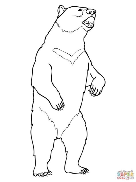 They are also known to prey on large mammals. models of grizzly bears | Bear coloring pages, Grizzly ...