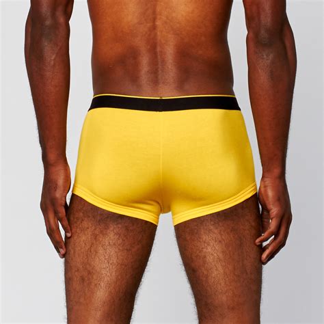 Enjoy fast delivery, best quality and cheap price. 2-Pack Printed Brazilian Trunks // Black + Yellow (XS ...