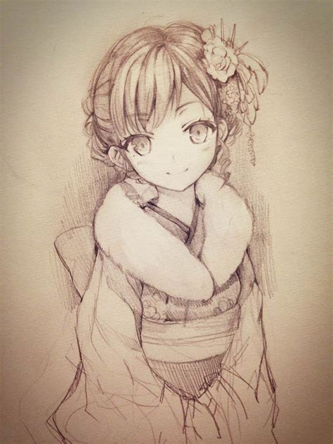 Pencil sketch of cute anime girls pics rydia pencil sketch by yukino hasegawa on deviantart. anime drawing | Dibujos de anime, Dibujos, Arte de anime