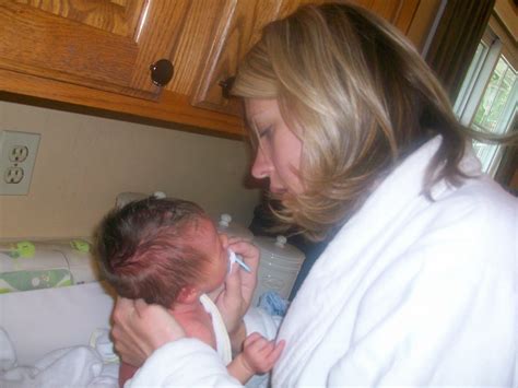 After your baby is born. The Diehl Family: Griffin's 1st Bath at Home!