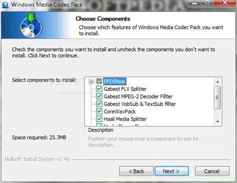 This pack has all the possible codecs that you'd need for your video and audio files! Download Windows Media Codec Pack