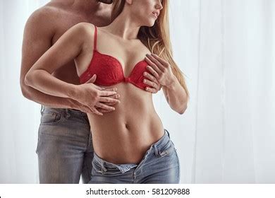 I am looking for simple woman happiness. touching breast Images, Stock Photos & Vectors | Shutterstock