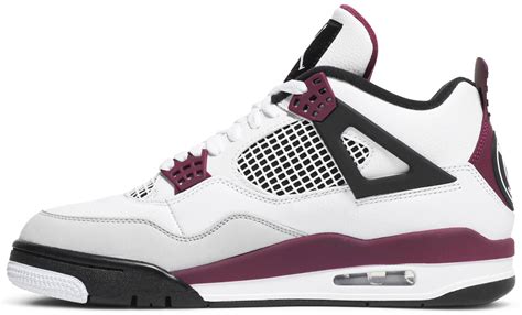 Finishing the look is psg branding on the heel along with 'paname' text on a small label located near the forefoot. Paris Saint-Germain X Air Jordan 4 Retro Bordeaux - Hookicks