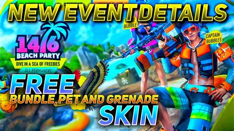 Saved by vj gaming 4k wallpaper. Free fire new event Beach perty full details/FREE BUNDLE ...