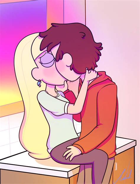 Birbirine aşık ve masanın üzerine kafalarını dayayıp el ele tutuşan rosromantik bir genco çift ve onların çevresindeki kızlı. Kiss me dummy by TurquoiseGirl35 | Gravity falls dipper ...