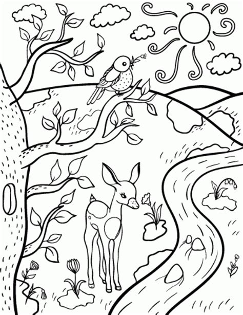 If you love spring as much as we do, then you do want to miss some of other very happy and popular spring coloring pages including: Get This Free Simple Spring Coloring Pages for Children ...