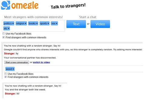 A repeat offender faces longer bans (up to 120 days). Common interests on omegle