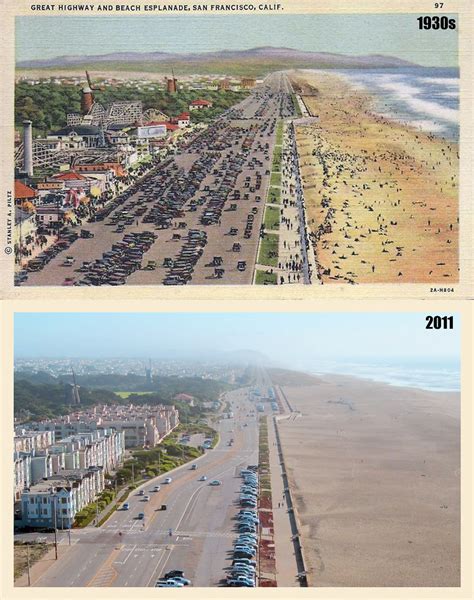 San francisco time to worldwide time converters, current local time in san francisco, san francisco time clock with seconds. San Francisco's Ocean Beach- Then and Now | I found this ...