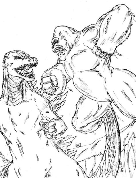 Our coloring pages are free and. King Kong Versus Godzilla Coloring Pages: King Kong Versus ...
