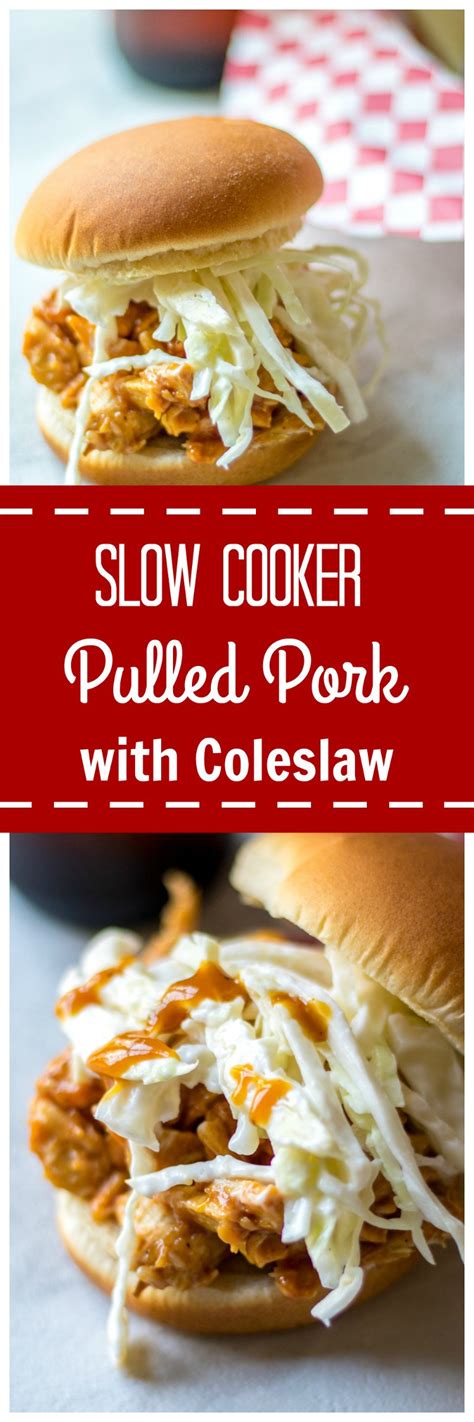And most of all coleslaw. Slow Cooker Pulled Pork: Tangy, sweet, and slightly spicy ...