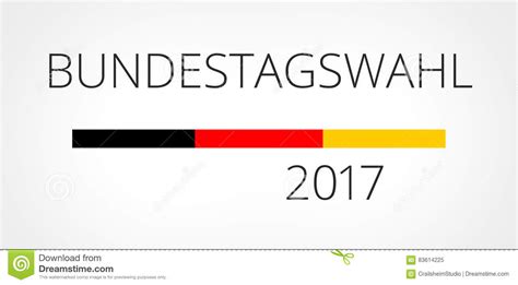Mein grundgesetz ist es nicht. Deutsche Sprache Für Wahl Deutschland 2017 Stock Abbildung ...
