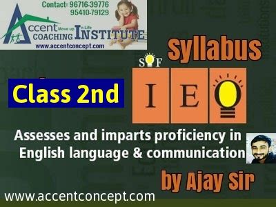 In this video i have discussed about an important topic of english grammar for h.s 2nd year students which is notice writing. Olympiad Syllabus for English Class 2nd-by Ajay Sir ...