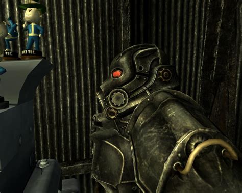 The enclave appears in fallout 2, fallout 3, in fallout: Broken Steel - Enclave Hellfire Armor Eye Retext at Fallout3 Nexus - mods and community