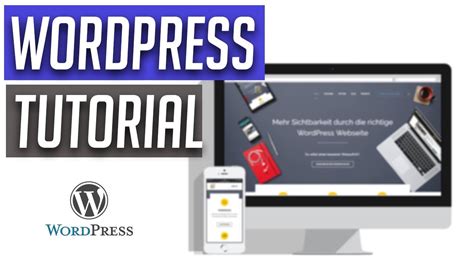 WORDPRESS Website erstellen | BASIC Tutorial [GERMAN ...