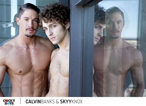 Bareback, big cocks, films, twinks. Calvin Banks & Skyy Knox | CockyBoys | GayMobile.fr