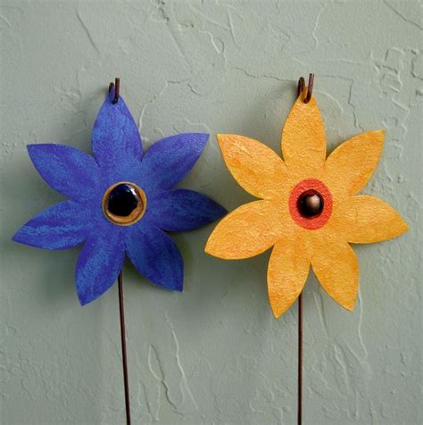 Find great deals on ebay for handmade garden stake. Hand Crafted Handmade Upcycled Metal Flower Garden Stakes ...