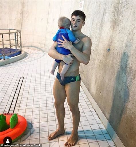 The olympic diving star, 27, shares his little one with his husband dustin lance black, 45, with the couple. Tom Daley and husband Dustin Lance Black take son Robbie ...