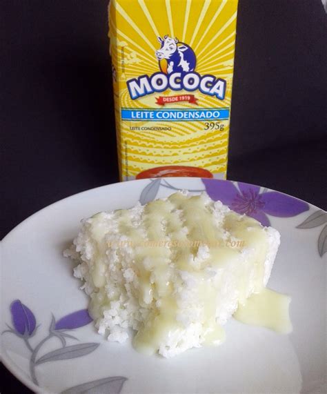 2 latas (a mesma medida) de leite. CUZCUZ OU COUSCOUS DE TAPIOCA COM LEITE CONDENSADO MOCOCA ...