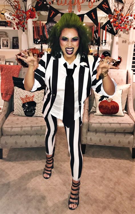 Once you've completed the perfect beetlejuice makeup look, all that's left is to pick out the matching costume to go with it! Halloween with LuLaRoe is so much fun! These striped ...
