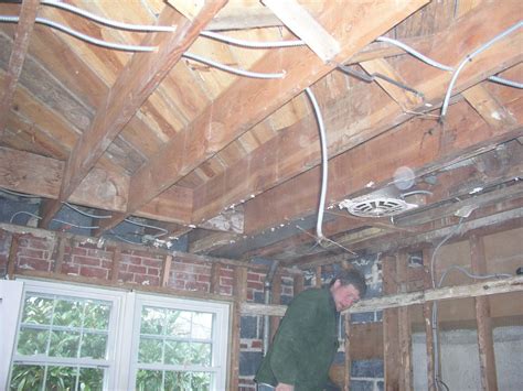 A wide variety of exposed ceiling joists options are available to you, such as project solution capability, design style, and warranty. Exposed ceiling joists | This is all the old wiring and ...