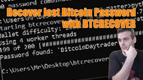 In fact, btc holders will likely see the crypto head higher than ever before. Recover your lost Bitcoin password with btcrecover ...