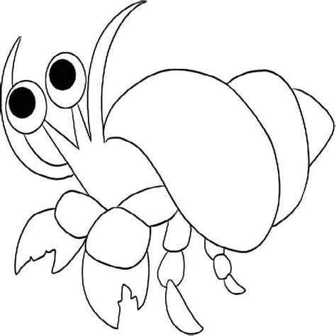 Given the book, a house for hermit crab, the student will relate the content to their prior knowledge about sea life and hermit crabs. Hermit Crab Coloring Page