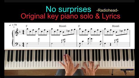 Use transpose and capo to change the chords. No surprises(Radiohead) Piano cover Chords - Chordify