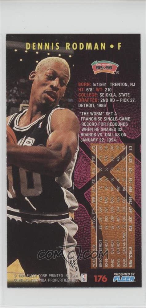 Check spelling or type a new query. 1994-95 Fleer NBA Jam Session - Base #176 - Dennis Rodman